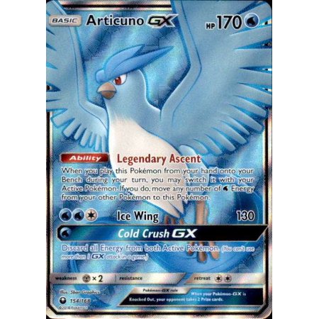 Pokemon Celestial Storm Ultra Rare Articuno GX #154