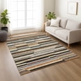 thumbnail image 6 of Addison Rugs Chantille Indoor/Outdoor Transitional Stripes Black Machine Washable Rectangle Rug, 10' x 14', 6 of 8