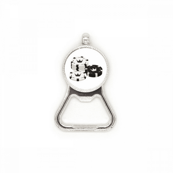 Gambling Utensils Chips Crown Pattern Metal Beer Bottle Cap Opener Duty Stainless Steel