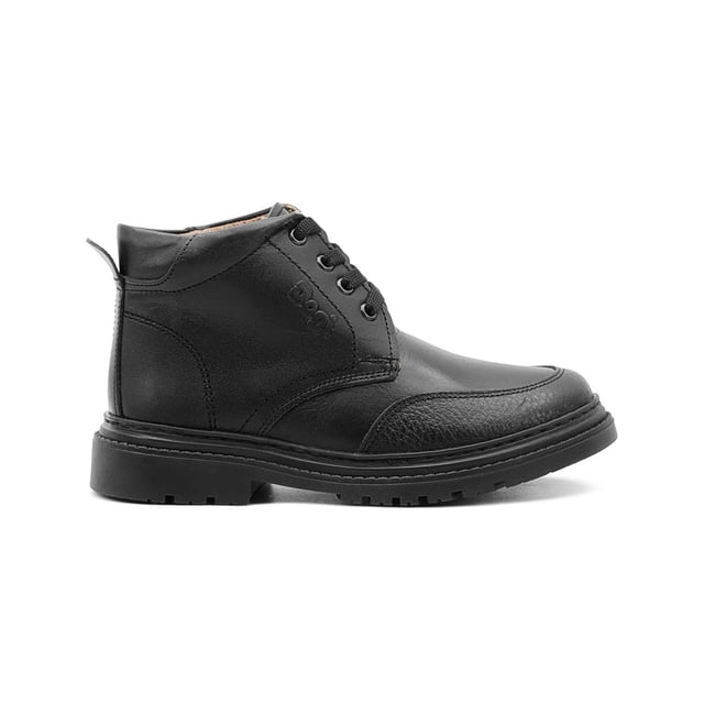 Bota Escolar Dogi Para Niño Cómodas 100%Piel Transpirable negro 25