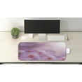 thumbnail image 2 of Floral Computer Mouse Pad, Sunny Hazy Dahlia Flower Background Nature Essence Fragrance Beauty Image, Rectangle Non-Slip Rubber Mousepad Large, 31" x 12" Gaming Size, Baby Pink Lavender, by Ambesonne, 2 of 2