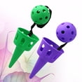 thumbnail image 4 of EeaseMX 2 juegos de pelotas de juguete para lanzar y lanzar, ideales para actividades al aire libre para niños (verde y morado), 4 of 7