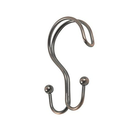 Shower Oil Collection - Park Avenue Deluxe Collection Park Avenue Deluxe Collection Double Shower Curtain Hook in Oil Rubbed Bronze