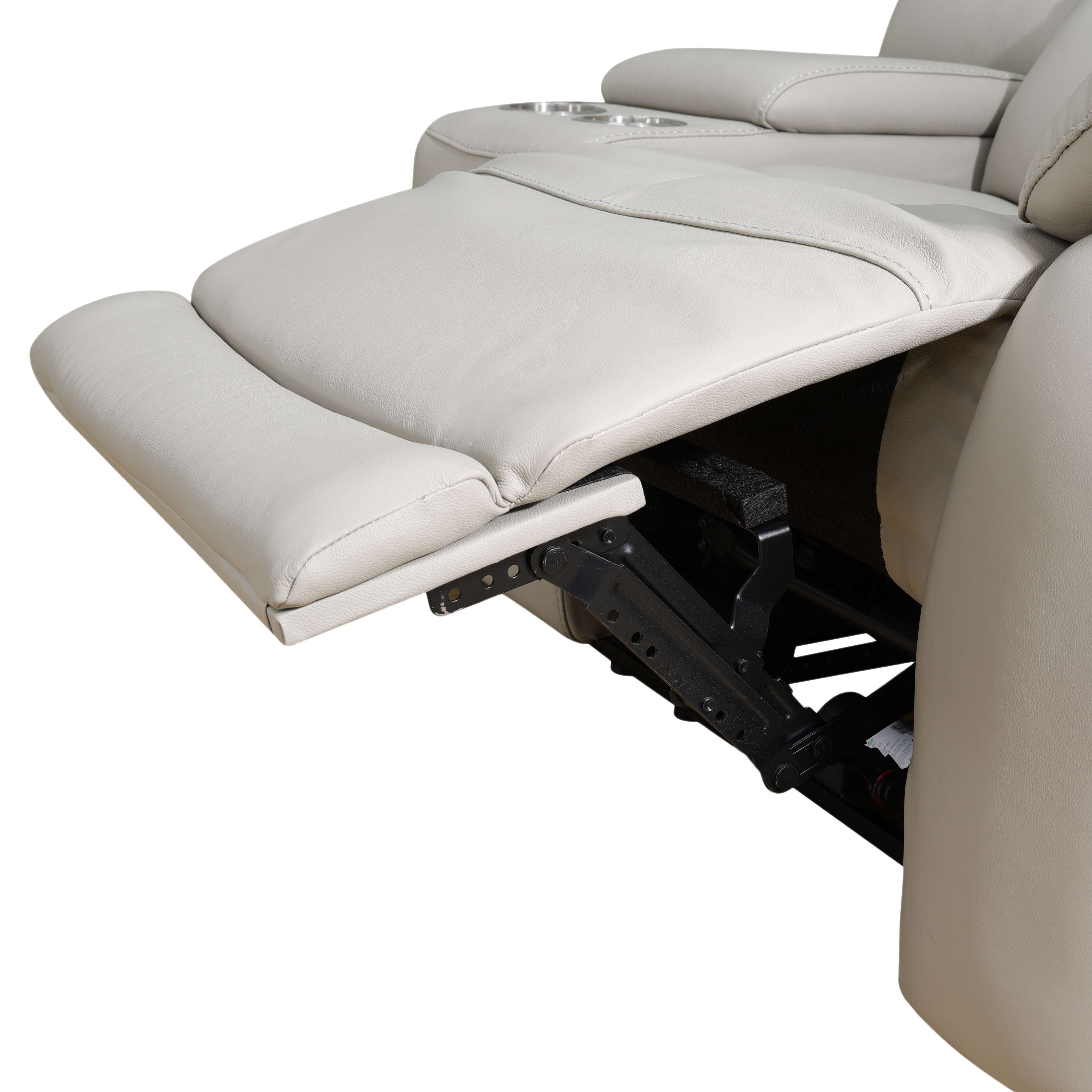MAYEERTY Genuine Leather Recliner Chair, Single Ergonomic Reclining Sofa with USB Charging, for Living Room & Small Space