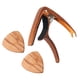 thumbnail image 3 of Nueva Guitarra Capo Clamp \u0026 Picks Para Guitarra Acústica Eléctrica Modulación Capo Madera de olivo CUTICAT Púas y cejilla de guitarra, 3 of 8