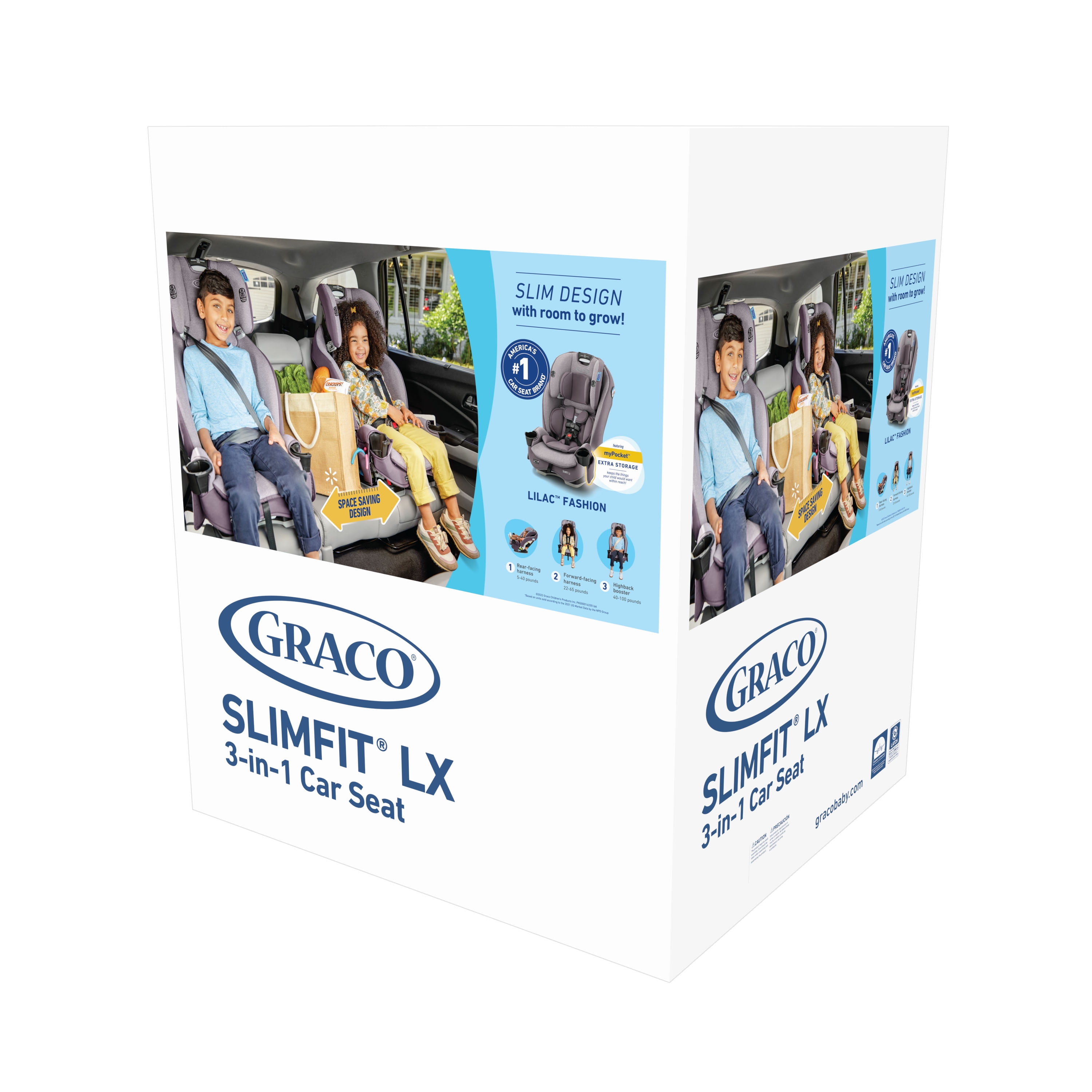 Graco SlimFit LX 3-in-1 Convertible Car Seat Lilac Ghana Ubuy