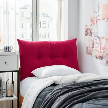 DormCo Rainha® Plush Tufted College Headboard by  Red