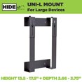 thumbnail image 1 of HideIt Mounts Montaje Uni-L, Negro Soporte de Pared Grande Ajustable d, 1 of 2