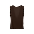 thumbnail image 5 of Jerdar Women's Cowl Neck Draped Cap Sleeve Solid Tank Top Lightweight Summer Casual Tops XXXL, 5 of 8
