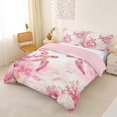 thumbnail image 3 of spefrowx Ink Pink Turtle Bedding for Women Girls, Blush Coral Fish Seashell Duvet Cover Full, Pink Reversible, 3pcs, 1 Duvet Cover and 2 Pillowcases, 3 of 6