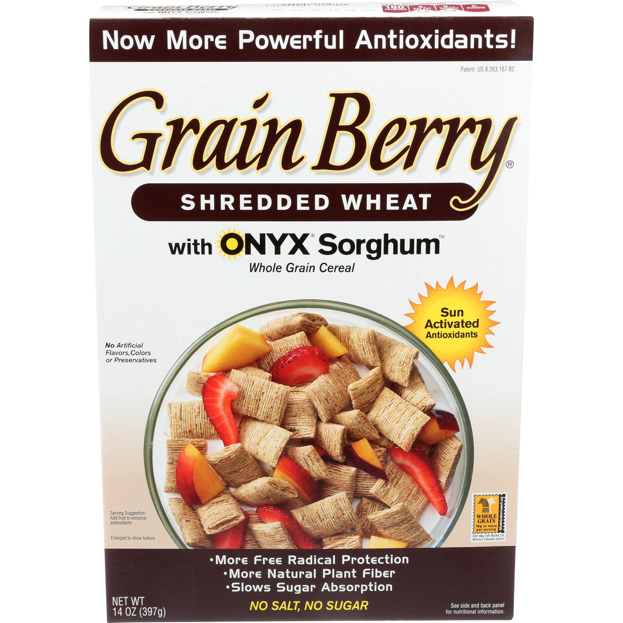 Grain Berry Shredded Wheat with Onyx Sorghum Cereal 14 oz