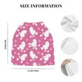 thumbnail image 5 of Fotbe Cute Poodle Dog Pattern Car Seat Covers for Babies, Nursing Breastfeeding Cover Infant Carseat Canopy, Soft Stretchy Carrier Cover, 5 of 7