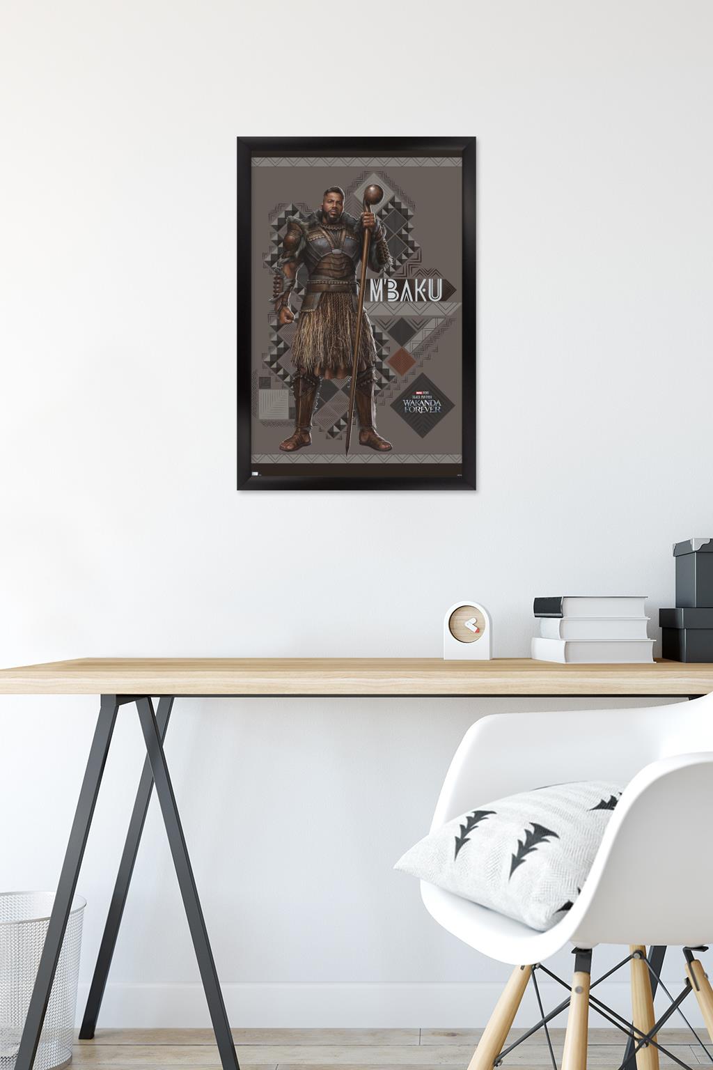 Marvel Black Panther: Wakanda Forever - M'Baku Wall Poster, 14.725" x 22.375" Framed