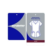 Scrubstar Women's Antimicrobial Premium Performance Notch Neck Top, Sizes XS-3XL