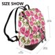 thumbnail image 2 of Easygdp Rose Flowers Mochila de Cuero para Mujeres, Bolso de Hombro, Bolsos de Mano de Moda para Trabajo y Viajes, 2 of 4