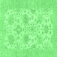 thumbnail image 1 of Ahgly Company Indoor Square Oriental Emerald Green Traditional Area Rugs, 6' Square, 1 of 4