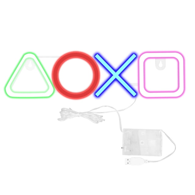 Letreros de neón para juegos, 200 lm, IP45, impermeables, recargables, colgantes, LED, para salas de juegos, cuevas, bares, clubes, decoración.