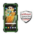 thumbnail image 3 of Njjex Phone Cases for Samsung Galaxy S21 Ultra 5G 6.8" 2021, Combo Holster Belt Clip [Heavy Duty] [Kickstand] Full-Body Rugged Holster Case (Green), 3 of 9