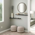 thumbnail image 4 of Ballucci 36" Floating Shelves, 2-Pack Wood Wall Shelf Set with Invisible Brackets, 6" Deep, Black, 4 of 8