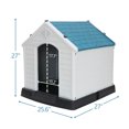 thumbnail image 2 of HomGarden Dog House Waterproof Indoor Outdoor Small Medium Pet Shelter Kennel W/Air Vents, 2 of 12