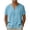 Light Blue, variant on JTSRKL Beach Linen Cotton Blend Shirts fo Men Short Sleeve Notch V-Neck Casual Lightweight Tops Breathable Retro Versatile Pullover Tees