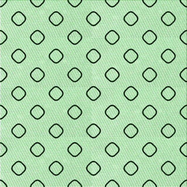 Ahgly Company Tapis d'Intérieur Lavable en Machine Carré Vert Menthe Transitionnel, 7 Pieds Carré