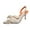 White, variant on IUJSOY Kitten Heels for Women Bow Closed Pointed Toe Slingback Dress Shoes Wedding Party Pumps