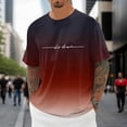 thumbnail image 3 of Funny T Shirts for Men Big and Tall Fashion Loose Fit Crewneck Holiday Tee Tops Athletic Running Gym Workout Short Sleeve Tee Shirts for Men, 3 of 5