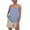 Light Blue, variant on Hiiyo Women's Plus Size Padded Sleeveless Camisole Spaghetti Strap Layering Tank Top, White XXXL
