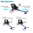 thumbnail image 6 of Hoverboard Seat Attachment For Kids, 265lbs Capacity Go Kart Attachment,Accessory w/ Adjustable Length 26-34.5,Bigger&Sturdier Seat,Transform 6.5 8 10 Hoverboard Into Go Cart, 6 of 8