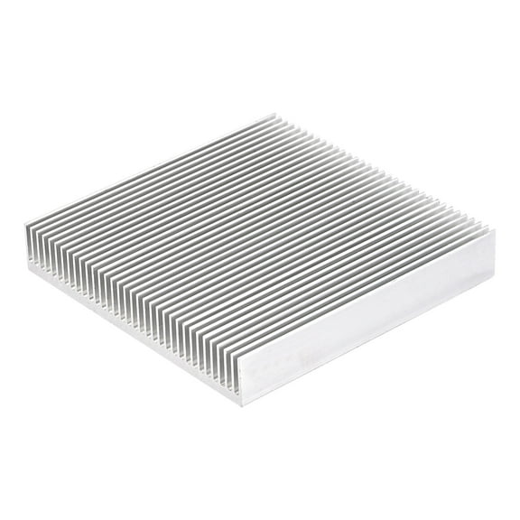 Uxcell Electronic Cooler Aluminium Heatsink 90x90x15mm for CPU Silver Tone 2 Pack