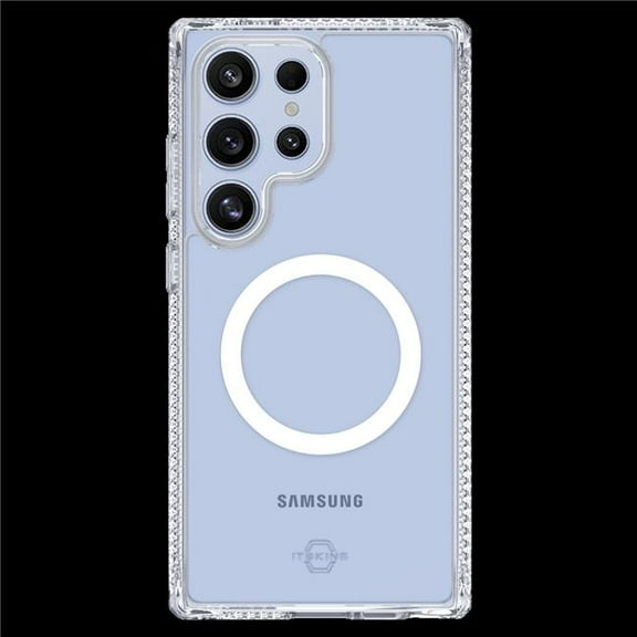 Itskins SGZU-HMACR-TRSP Hybrid-R Magsafe Case for Samsung Galaxy S25 Ultra - Transparent Clear