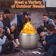 thumbnail image 6 of Towallmark Fire Pits for Garden, 35.4 Inch Smokeless Fire Pit, 304 Stainless Steel Wood Burning Fireplaces with Removable Ash Pan & Stand, Portable Safe Burning Firepit, 6 of 7