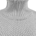 thumbnail image 5 of YOTMKGDO Sweaters for Women, Solid Casual Long Knitted Sleeve Off The Sweater Womens Shoulder Pullover Sweater Grey 3XL, 5 of 5