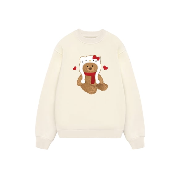 Sweetie Bear Sweatshirt, Girly Mood Unisex Adult, Soft Cotton, Casual Everyday Wear