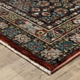 thumbnail image 3 of Woven Trends Lombardi Area Rug - ELI06 - Traditional-Persian or Oriental Area Rug, Medallion Pattern, Stain Resistant, Living Room, Patio, Entryway, Kitchen, Office, Polyester Rug in Blue - 5' x 8', 3 of 5