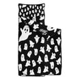 thumbnail image 2 of Black Halloween Ghosts with Boo Toddler Nap Mats for Kids Preschool,50"x20" Sleeping Mat Bag or Kids,Toddler Sleeping Bag,Toddler Nap Mat or Daycare, 2 of 6