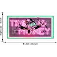 thumbnail image 5 of Aaheei Time Is Money Show me the Money Motivational Office Canvas Art Green Pink Inspirational Wall Art Canvas Print Home Office Room Decor Inspirational Easy to Hang, 5 of 6