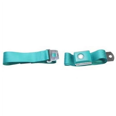 Scott Drake SB-AQ-PBSB Push Button Seat Belt Aqua
