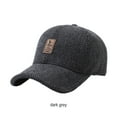 thumbnail image 3 of Thinsony Polyester Winter Baseball Cap With Ear Muffs For Men Stay Warm And Stylish Unique Easy To Clean Dark grey, 3 of 6