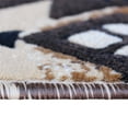 thumbnail image 6 of Emma + Oliver Fe 2x3 Berber Olefin Accent Rug with Complementary Southwestern Pattern in Beige, Black and Brown and Jute Backing, 6 of 7