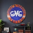 thumbnail image 3 of American Art Decor GMC Trucks Sales & Service Metal Sign 30" - Vintage Wall Art Decor, 3 of 9