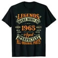 thumbnail image 3 of Funny 60th Tee Vintage Legends Born in 1965 60 Years Old Party T Shirts Summer Cotton Birthday Gift Idea T-shirt Women Men, 3 of 6