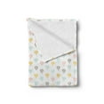 thumbnail image 2 of Adventure Cartoon Soft Flannel Fleece Throw Blanket, Minimalist Hot Air Balloons Repeating Pattern, Cozy Plush for Indoor and Outdoor Use, 50" x 60", Pale Orange Pale Pink, by Ambesonne, 2 of 5