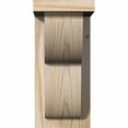 thumbnail image 2 of 5 1/2"W x 8"D x 12"H Crestline Smooth Corbel w/Backplate, Douglas Fir, 2 of 9