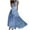 Blue, variant on jovati Long Skirts for Women Summer Fashionable Womens Spring/Summer Printed Casual V-Neck Sleeveless Long Skirt Long Summer Skirts for Women