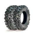 thumbnail image 1 of ATV Tires 22x10-9 - 4PR Heavy Duty Tubeless, 2-Pack Black, for UTV/ATV | 16mm Deep Tread, Trail/Sand/Mud Off-Road Performance (Fits 9-Inch Rims), 1 of 7
