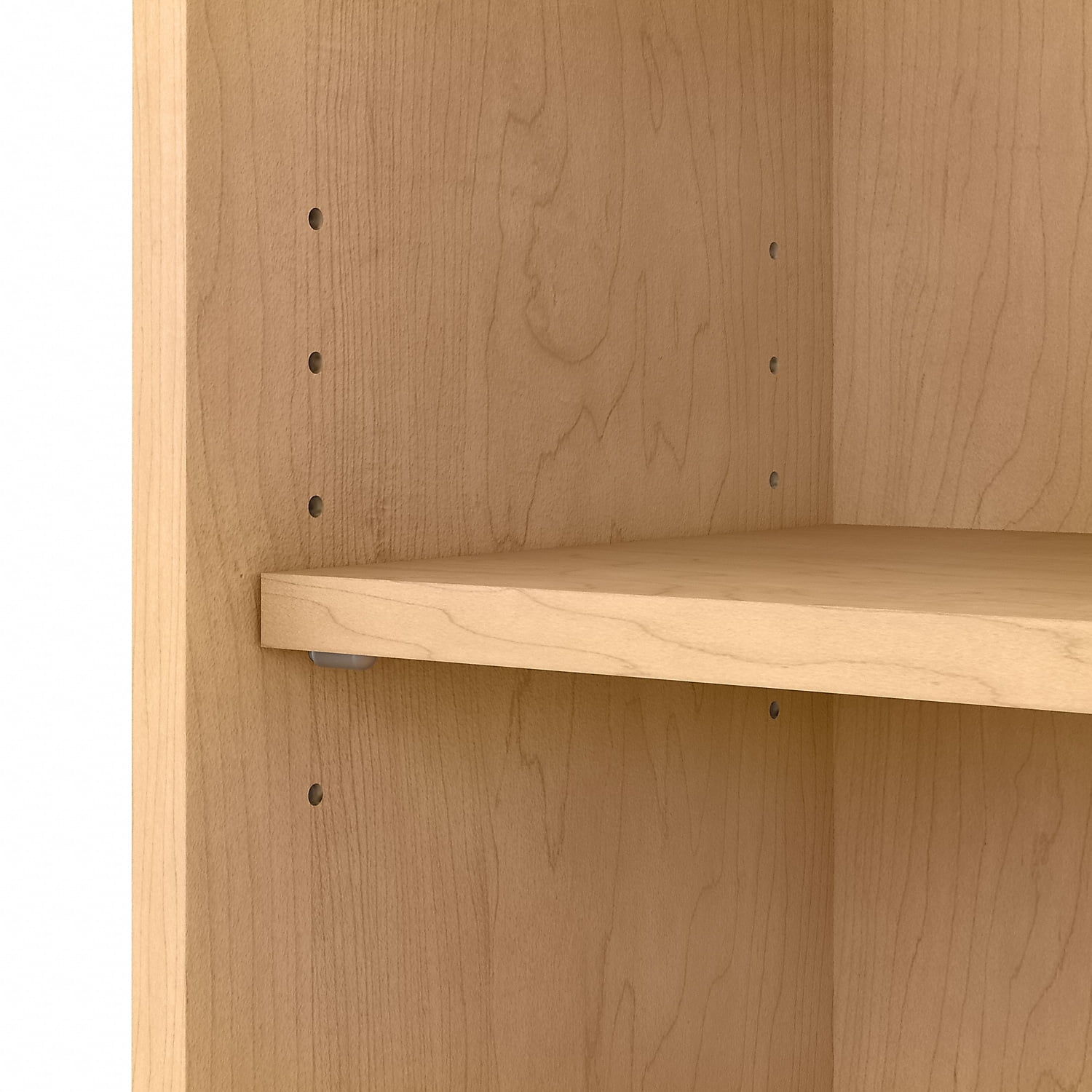 Bush Furniture Cabot Tall 5 Shelf Bookcase, Natural Maple