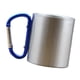thumbnail image 5 of 2x Taza de Doble Pared de material acero Inoxidable de Mosquetón perfecl Taza de camping plata, 5 of 7