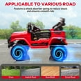 thumbnail image 4 of 12V Ride-On Truck with Remote Control - 2WD Battery-Powered Toy Car with Spring Suspension & LED Lights, 4 of 6
